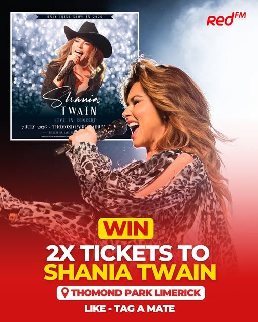 A Once in a Lifetime Opportunity for Country Music Fans: 🚨 WIN TICKETS TO SHANIA TWAIN 🎤 at Thomond Park Stadium